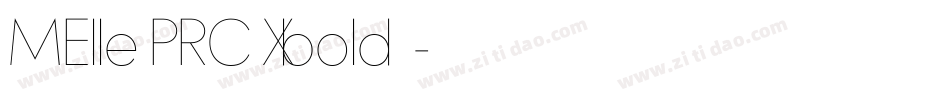 MElle PRC Xbold字体字体转换